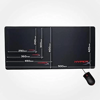 HyperX Fury S - Pro Gaming Mouse Pad, Cloth Surface Optimized for Precision, Stitched Anti-Fray Edges, X-Large 900x420x4mm - Image 4